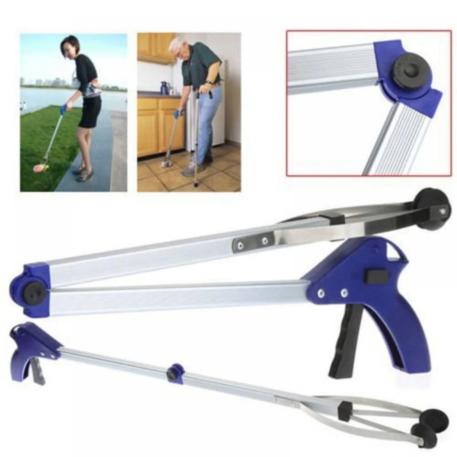Gardening Tools For Seniors - Long Foldable Thick Aluminum Alloy Helper