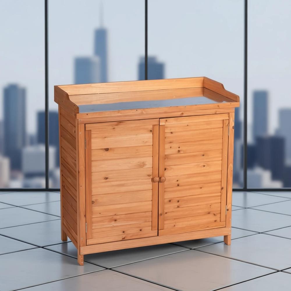 Gardening Tools Toolstation - Outdoor Patio Wooden Storage Cabinet with