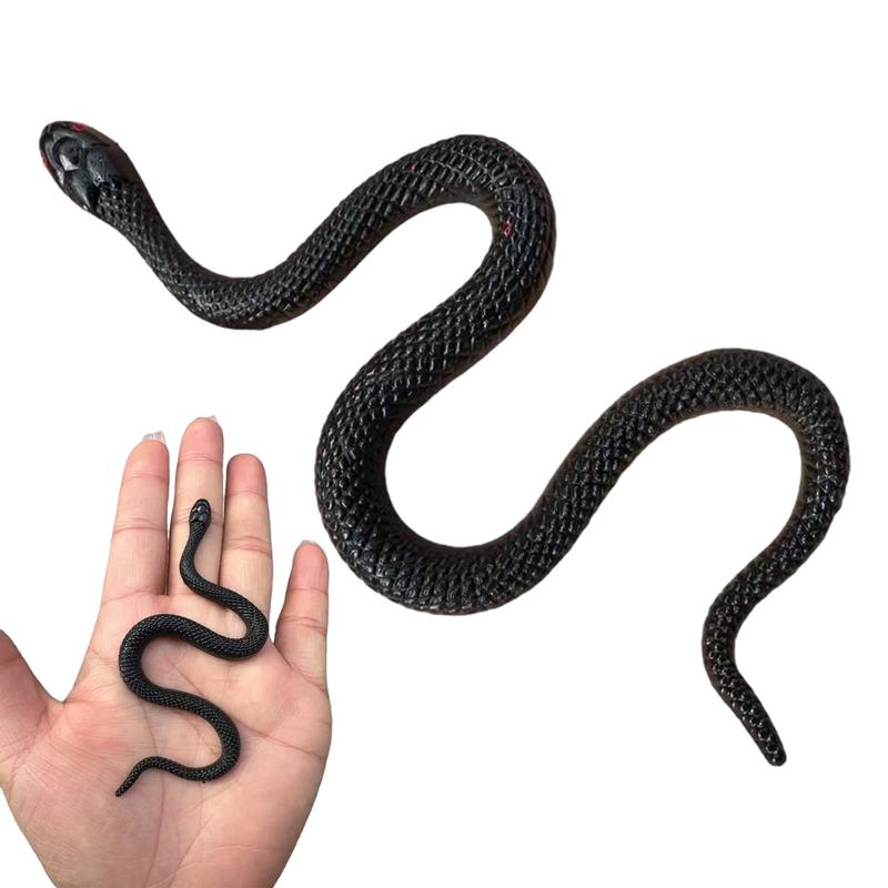 Gardening Tools Toys - Mini Artificial Simulated Snake Black Rubber