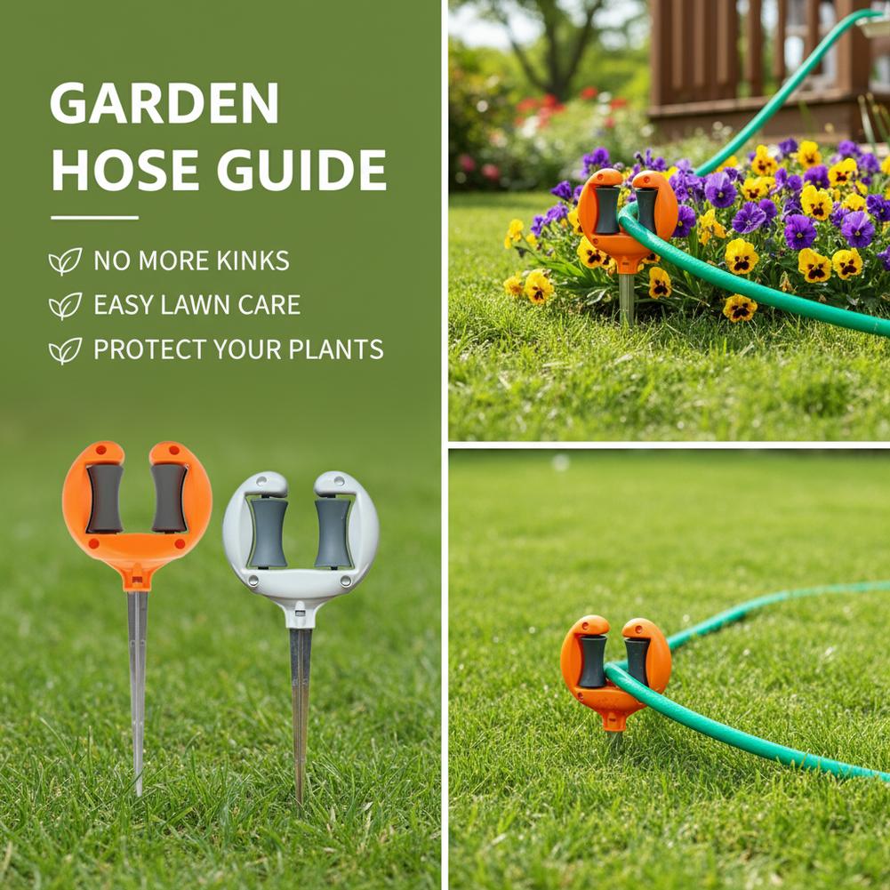 Gardening Tools Hoe - Garden Hose Guide Stake with Rotating