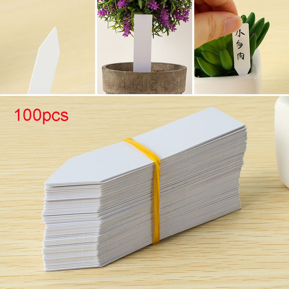 Plant Label Tags - 100Pcs Reusable Classification Marker Waterproof Seeds