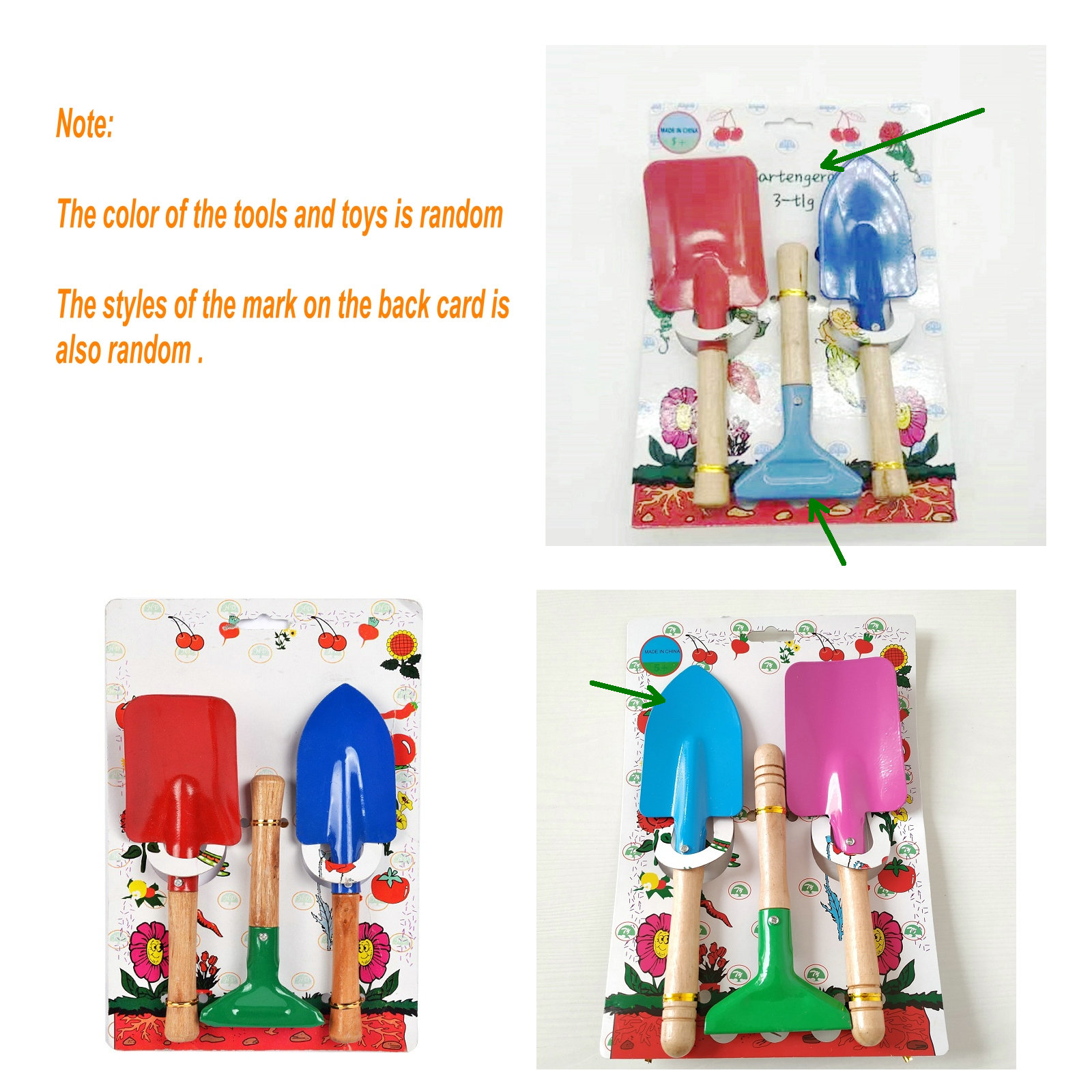 One set three pieces Camping a - đánh giá và giá Gardening Tools Toys