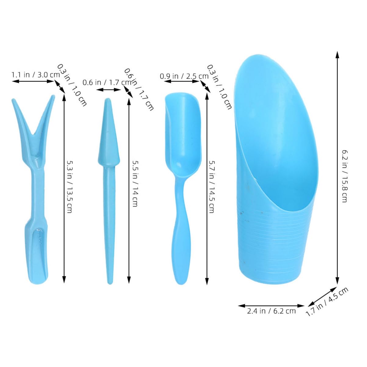 4pcs/set, Plastic Durable Buck - đánh giá và giá Gardening Tools Hoe
