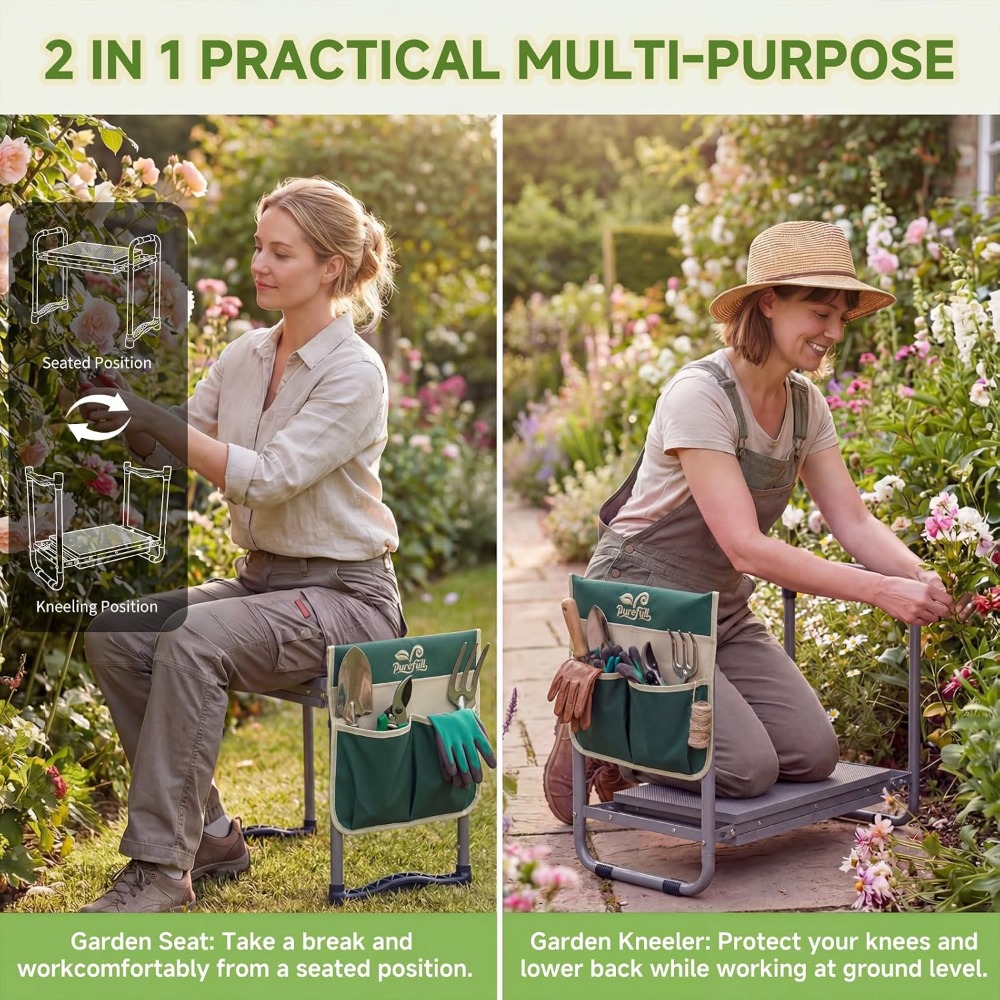Heavy Duty Foldable Garden Kne - đánh giá và giá Gardening Tools For Seniors