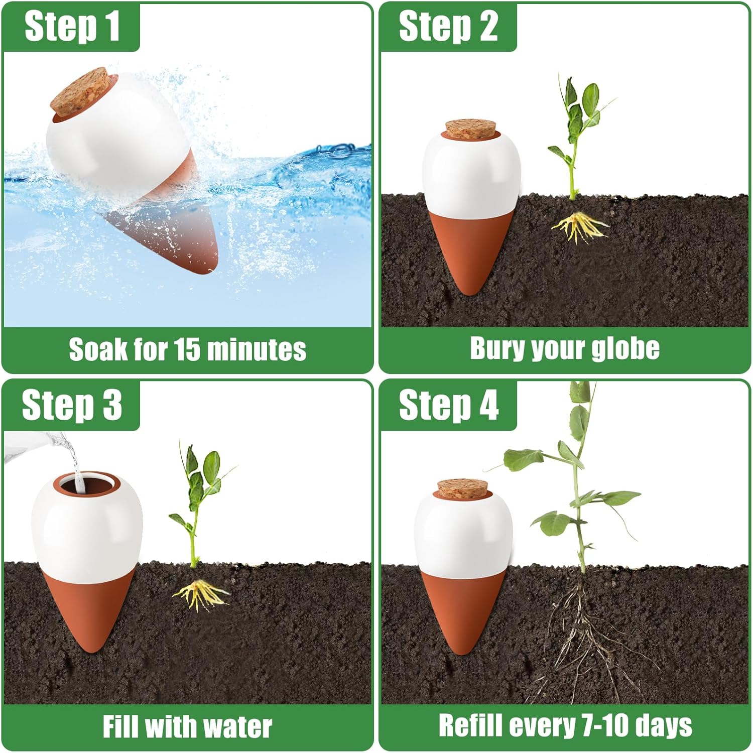 Terracotta Watering Spikes,Sel - đánh giá và giá Root Watering Spike