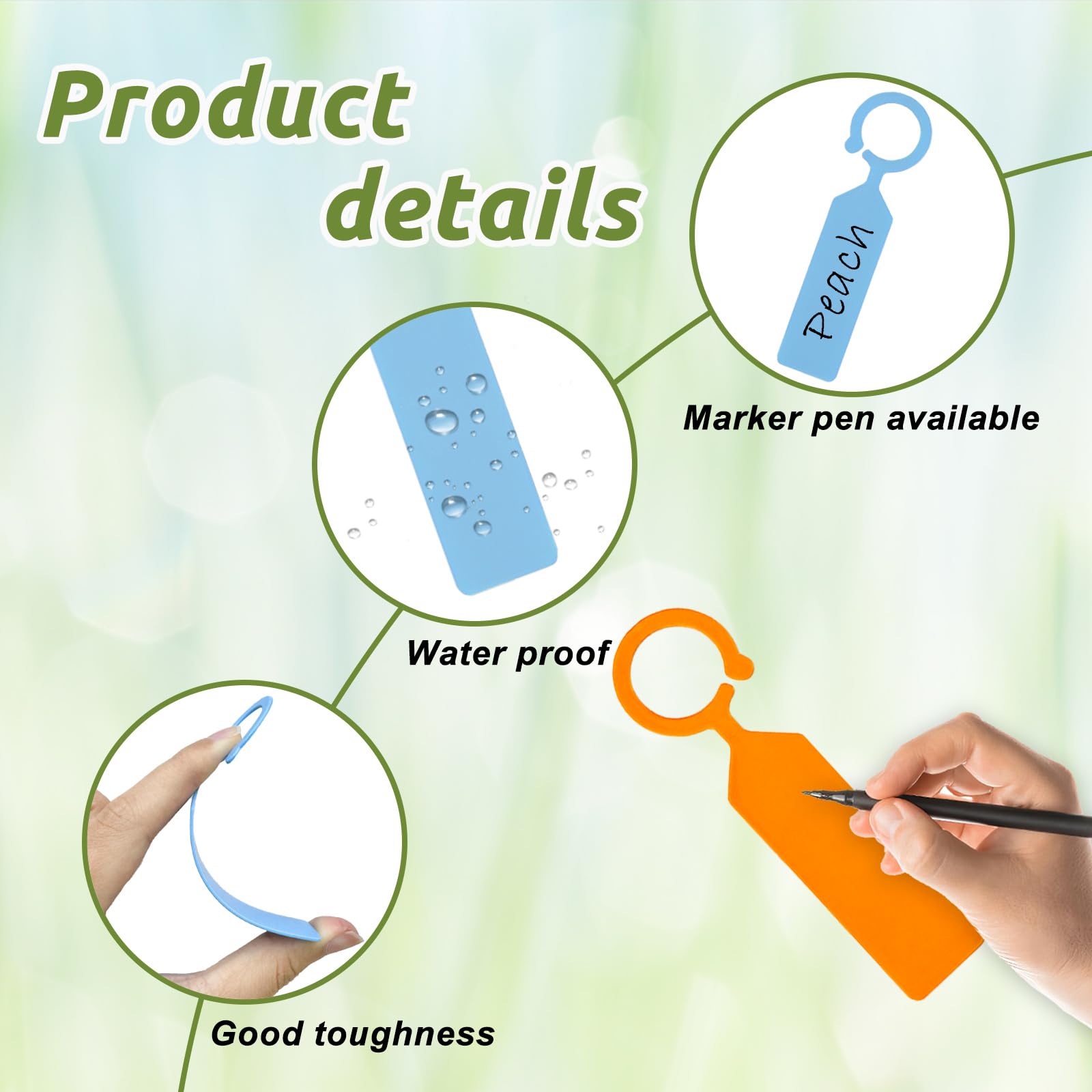 100PCS 10.7x2.3CM Plastic Gard - đánh giá và giá Plant Label Tags