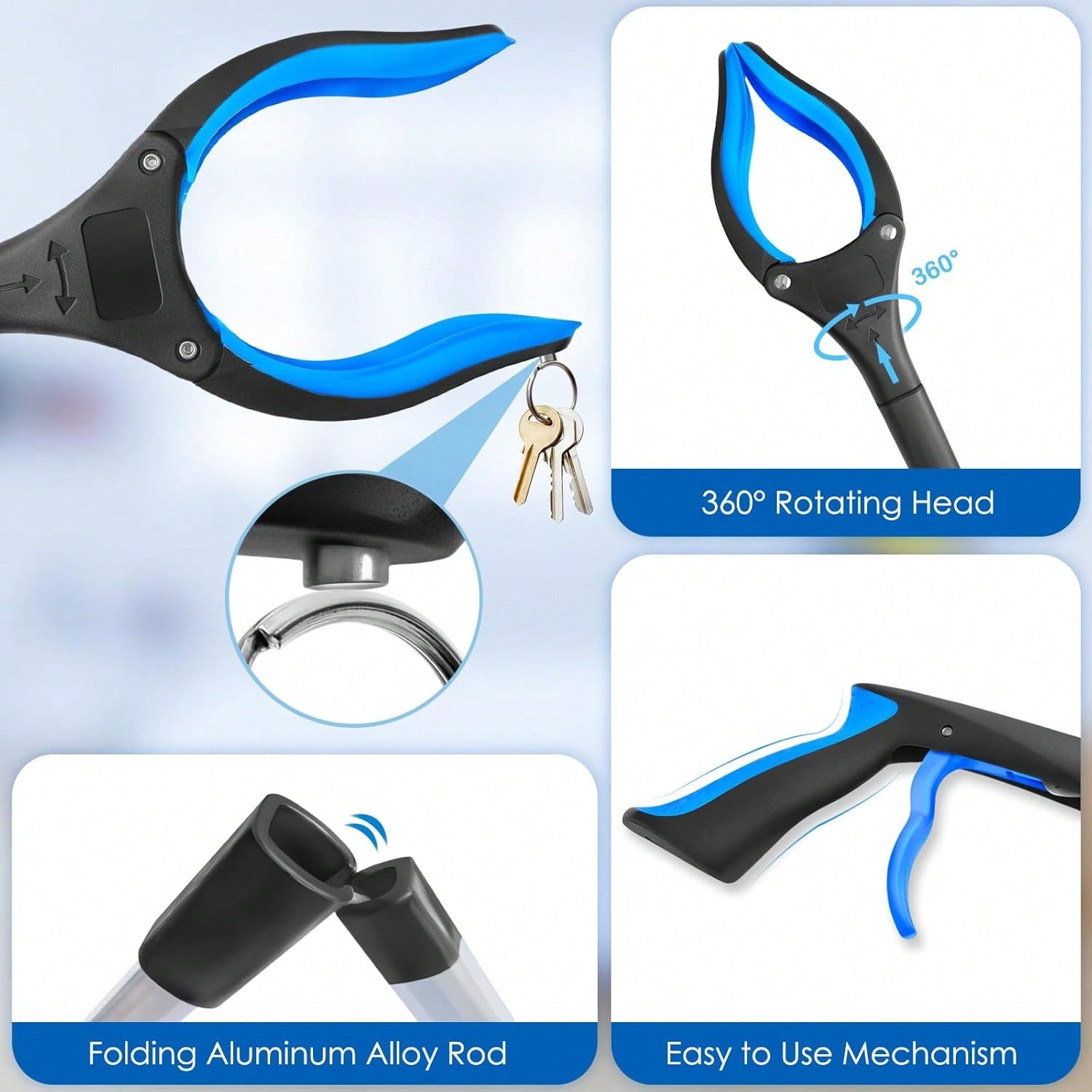 Foldable Grabber Reacher Tool  - đánh giá và giá Gardening Tools For Seniors