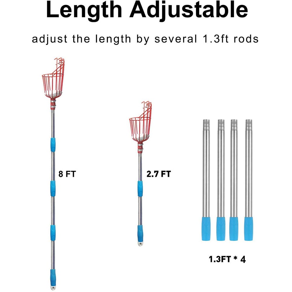 260cm Fruit Picker, Adjustable - đánh giá và giá Gardening Tools Rack